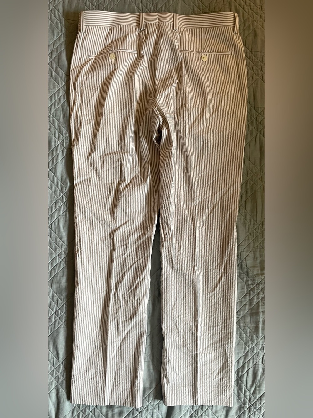 J. CREW Ludlow Slim-fit suit pant in cotton seersucker Size 31 NWD $218 CR095 - Picture 7 of 8
